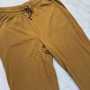 Carly Jean Los‎ Angeles Pants Women's Large Cotton Drawstring Wide Leg Trouser